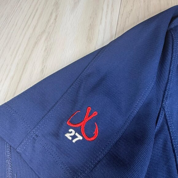 Montauk Tackle Co. Mens Blue Performance Lightweight Golf Polo Shirt Size XL - Picture 7 of 13